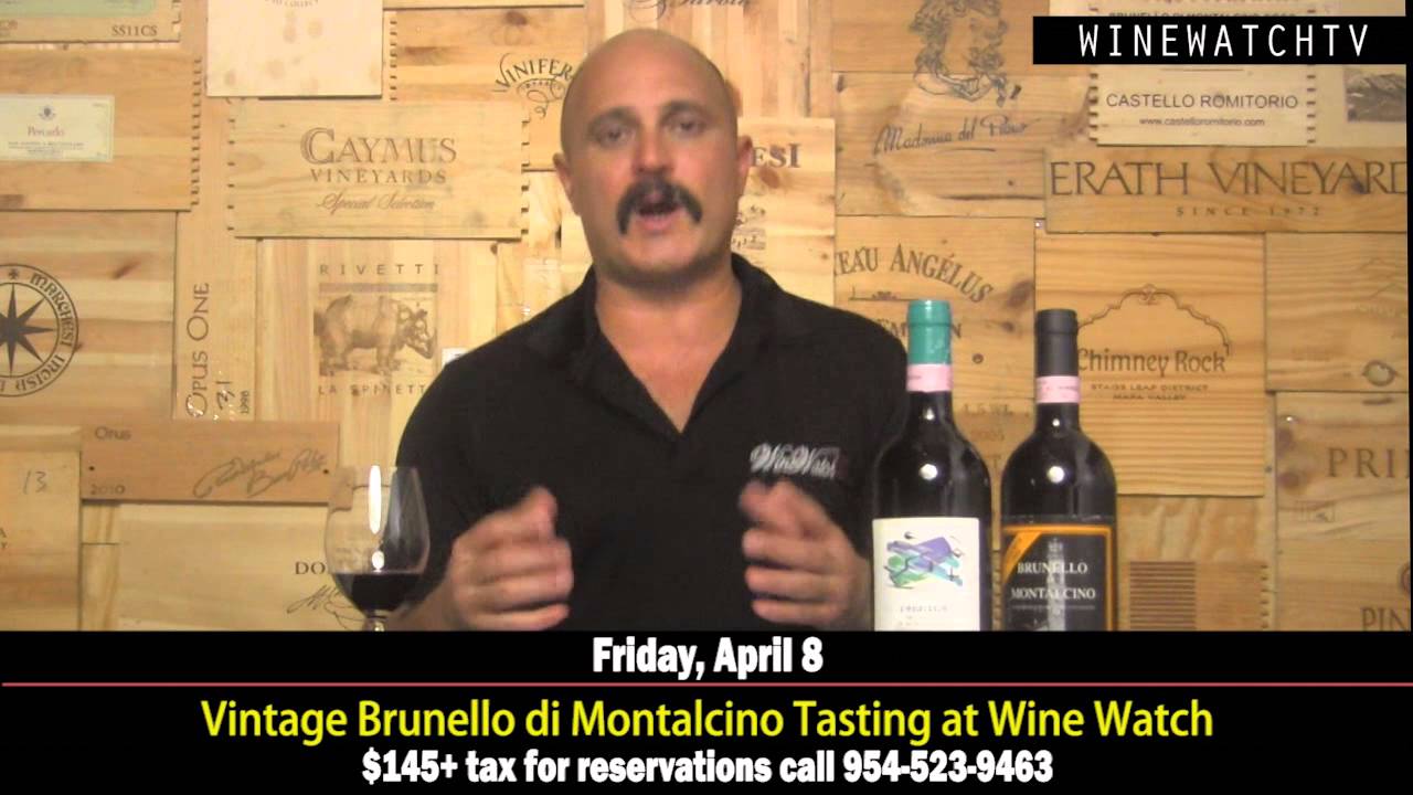 Vintage Brunello di Montalcino Tasting at Wine Watch
