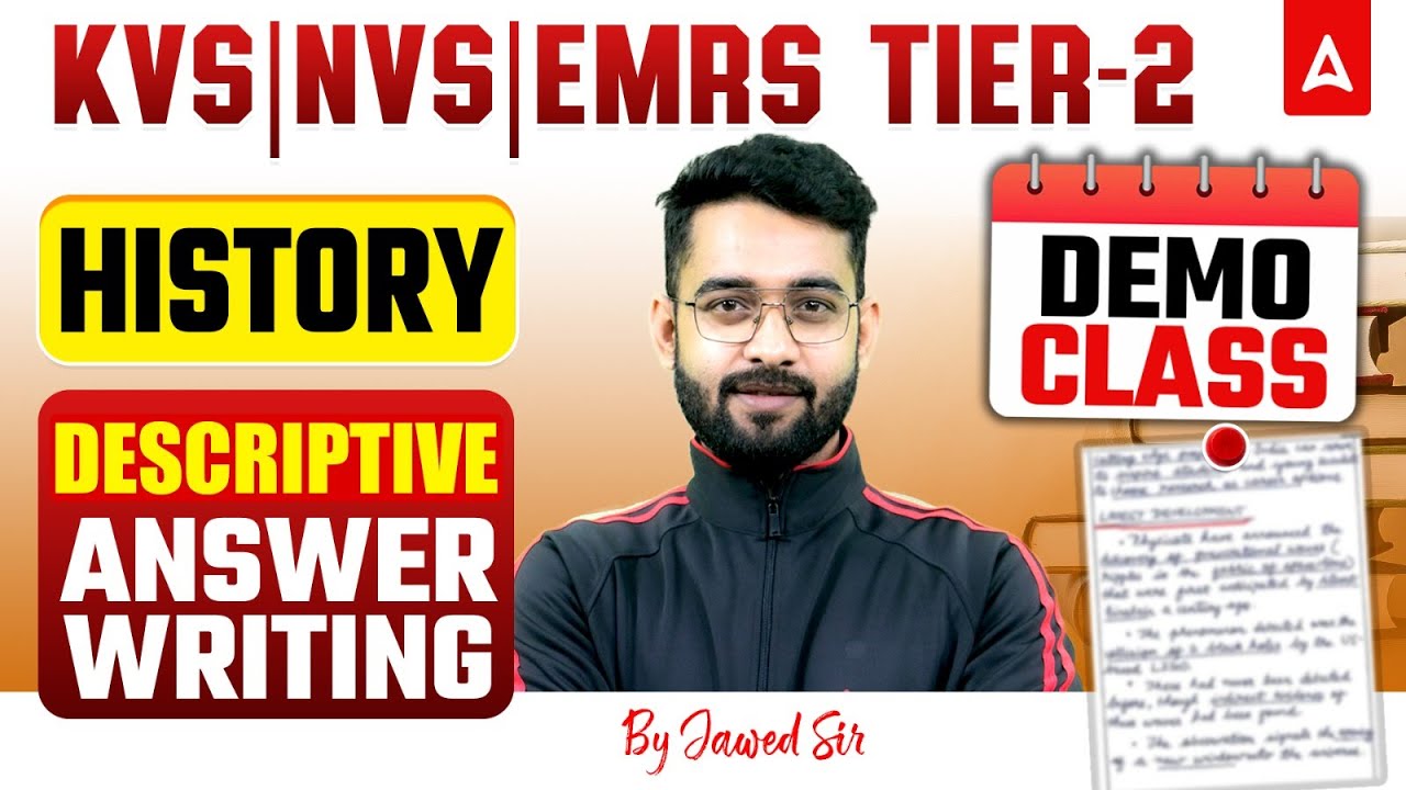 KVS/NVS Tier2 History Class | KVS TGT/PRT/PGT History | EMRS History Answer Writing By Jawed Sir