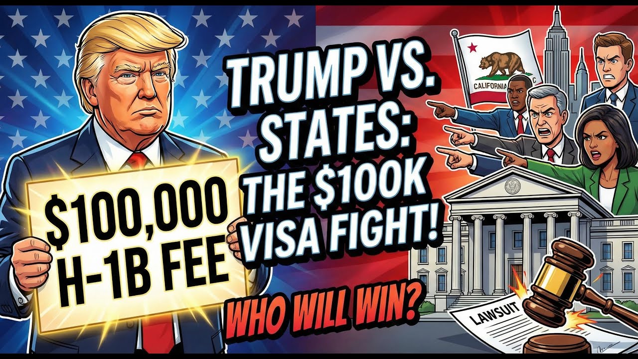 H-1B visa fee draws legal challenge from US states | Trump's $100,000 H-1B visa fee