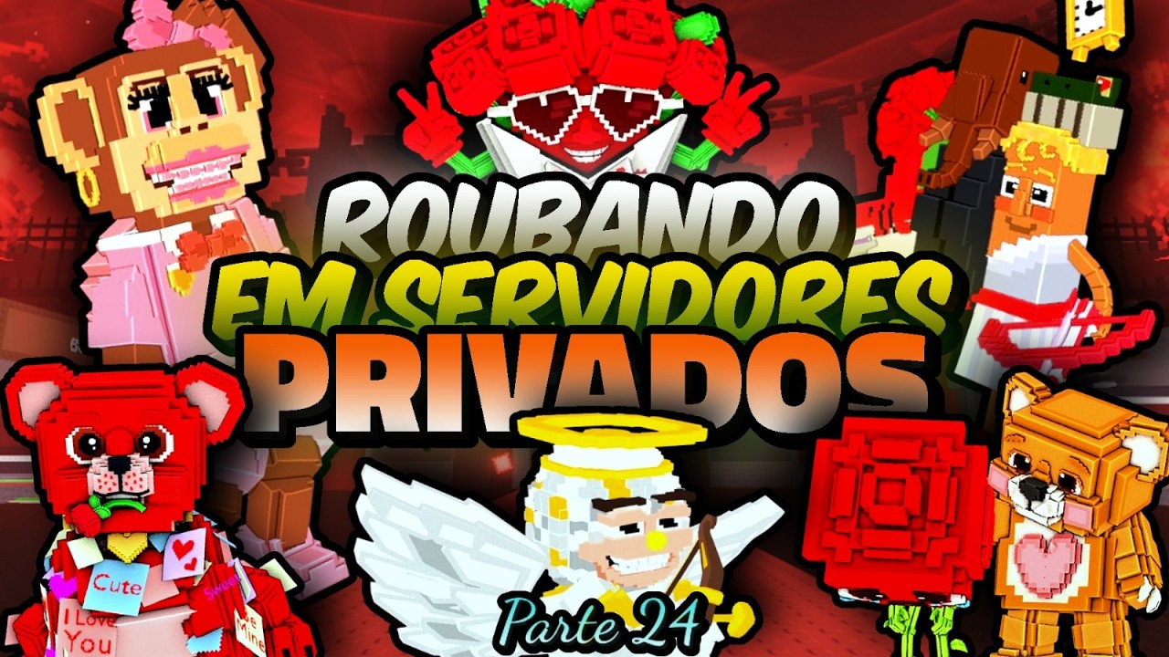 ROUBANDO EM SERVIDORES PRIVADOS DE STEAL BRAINROT ROBLOX/PART24 🇧🇷😂🤫