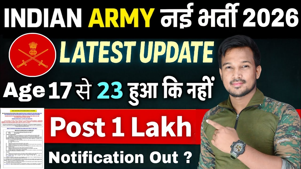 Army New Bharti 2026 | Army New Vacancy 2026 | Indian Army Recruitment 2026 | Agniveer Bharti 2026