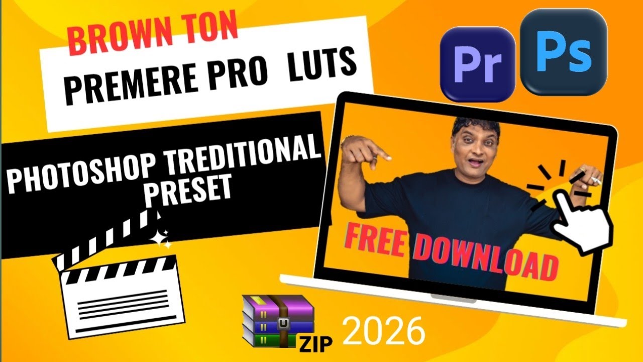 Premiere Pro Brwon Luts And Photoshop Treditional Brwon Preset Free Download Link 🔗 Master Luts Free