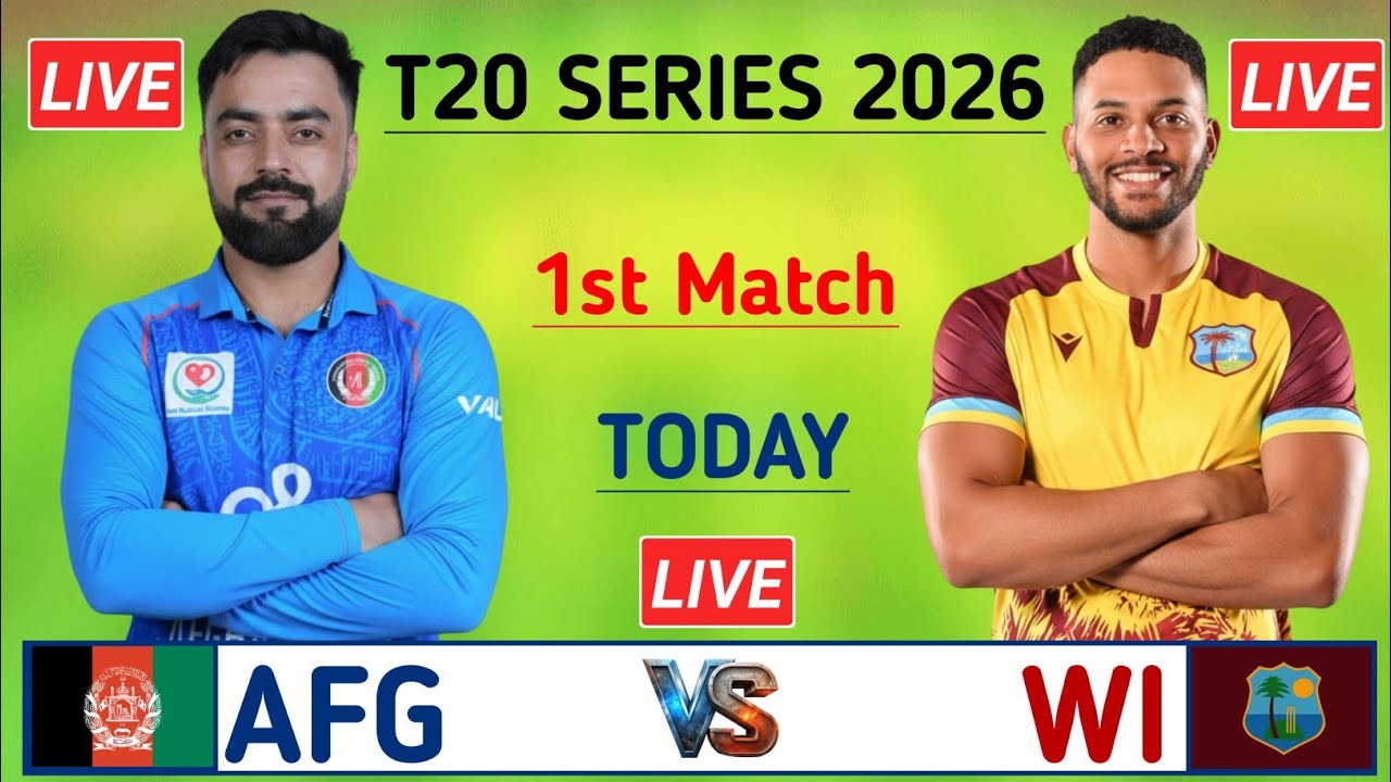 Afghanistan vs West Indies 1st T20 match 2026 | Afg vs Wi today match 2026 | Wi vs afg 1st T20 match