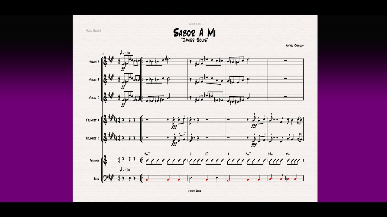 Sabor A Mi (Javier Solís)