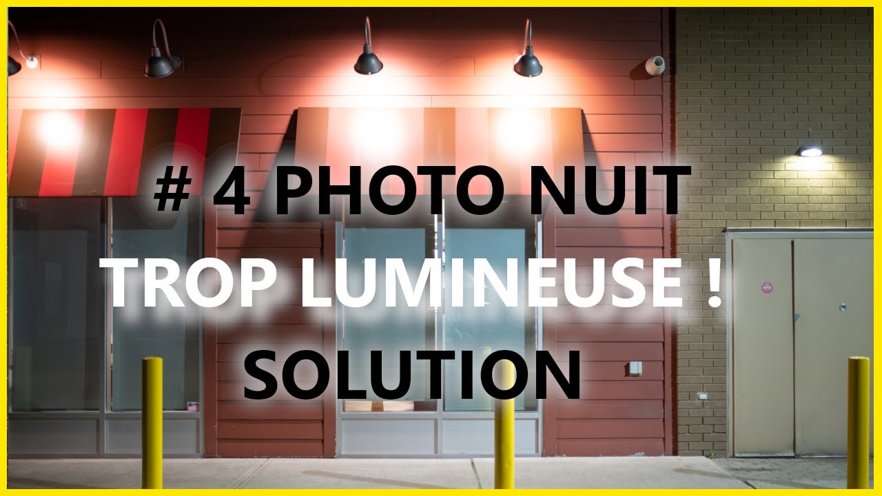 La photo de NUIT trop LUMINEUSE : le mode de mesure de la lumière SPOT