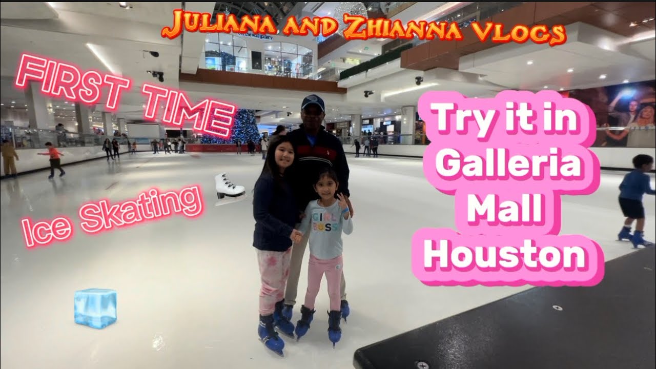 Ice Skating in Galleria Mall in Houston Texas! Texas Vlog, Ice Skating Vlog 2023