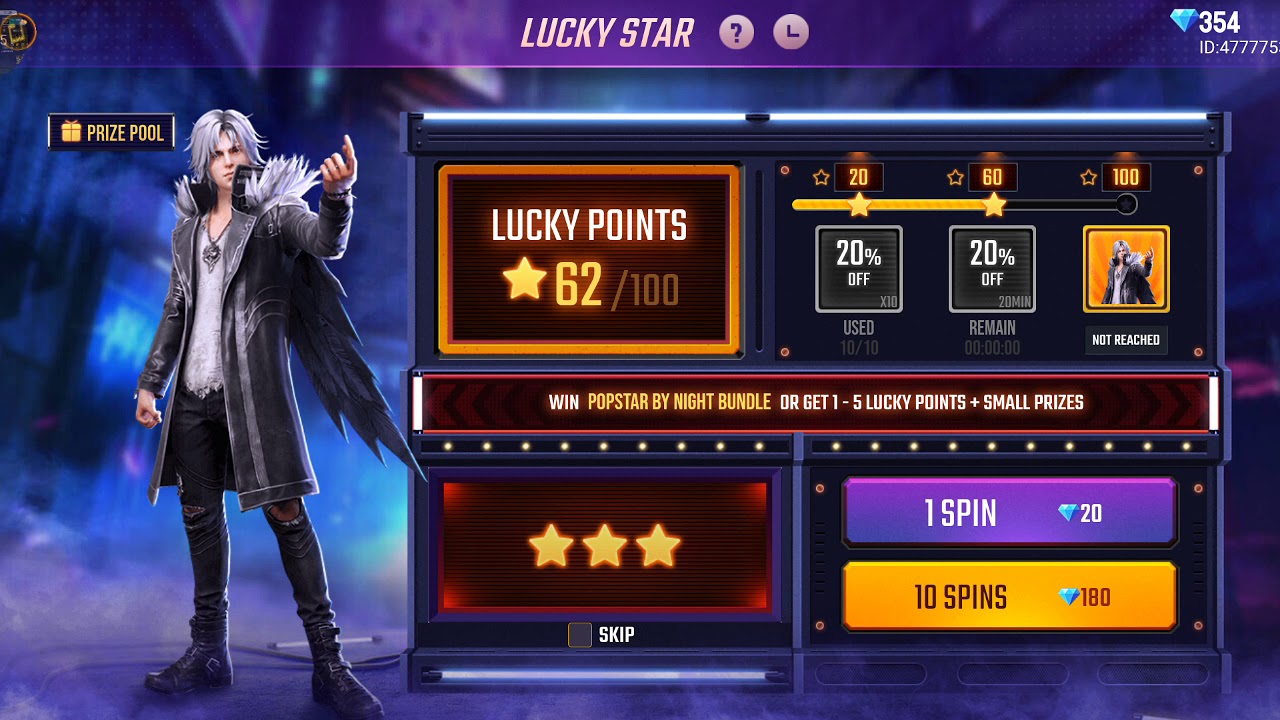 Fz52 Yt:Popstar by night bundle rip 500 diamond 😭 subscribe my channel end tak watch 👍