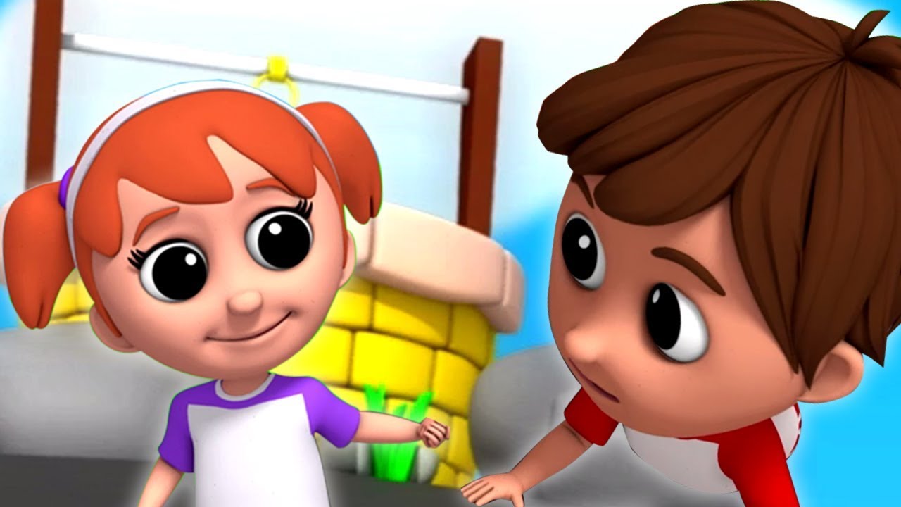 Jack e Jill è andato su per la collina | rima per bambini | bambino filastrocca | Jack And Jill