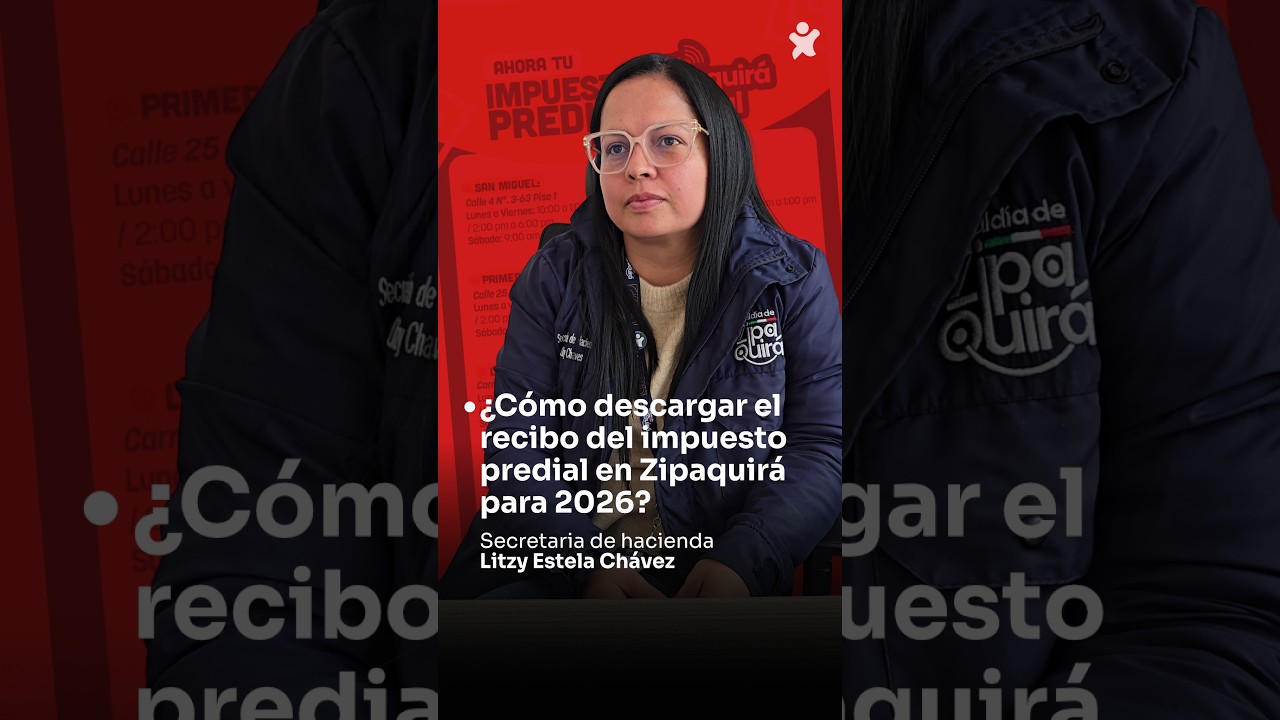 Cómo descargar el recibo del Impuesto Predial en Zipaquirá
