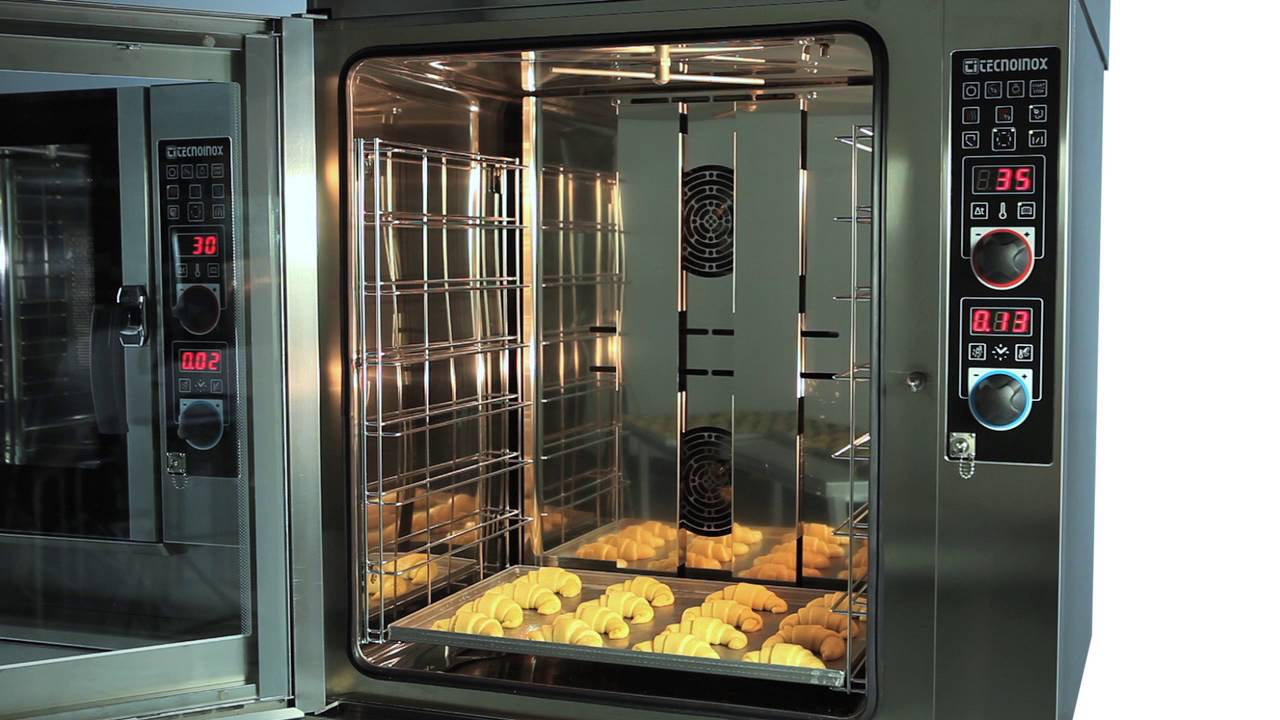 Croissants baking in Tecnoinox combi ovens