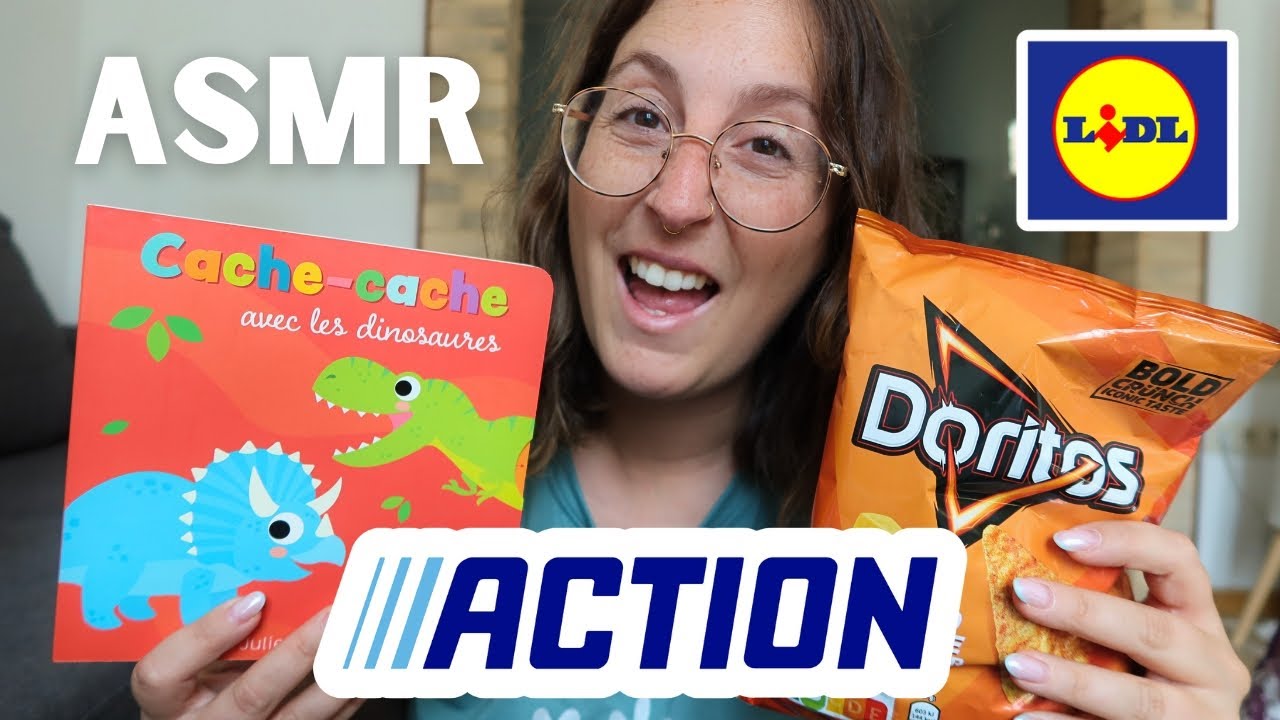 ASMR - GROS RETOUR de COURSES de 30 MINUTES !! 👀 (ça faisait longtemps)