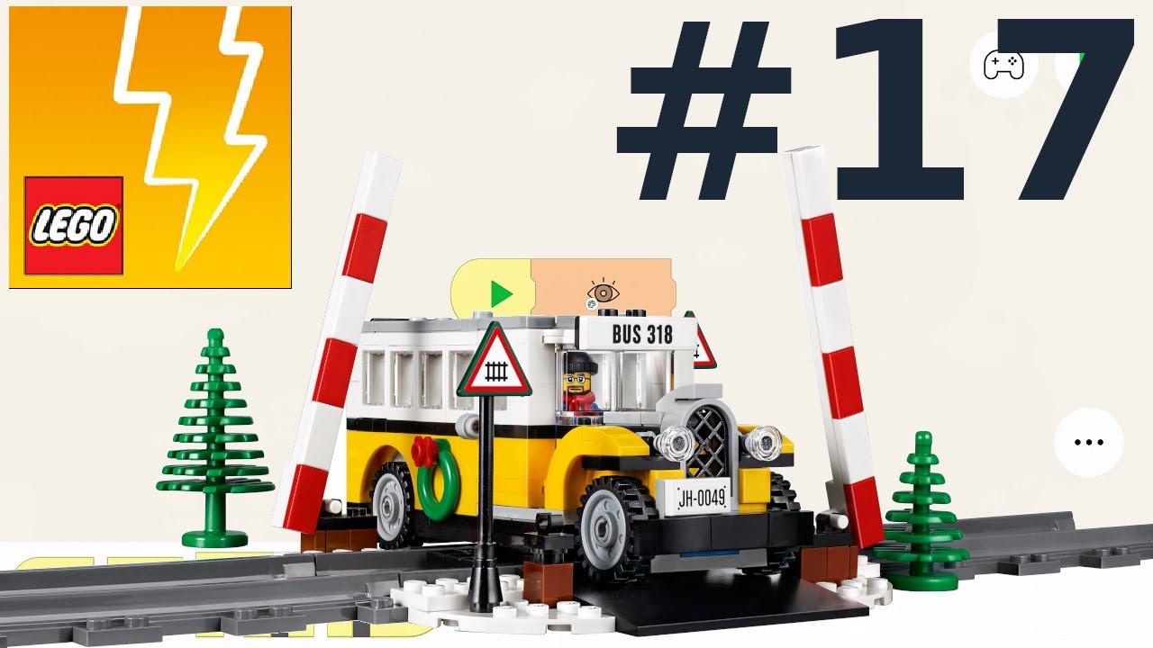 Lego Powered Up Tutorial #17: parallel tasks for a railway crossing [English|HD]