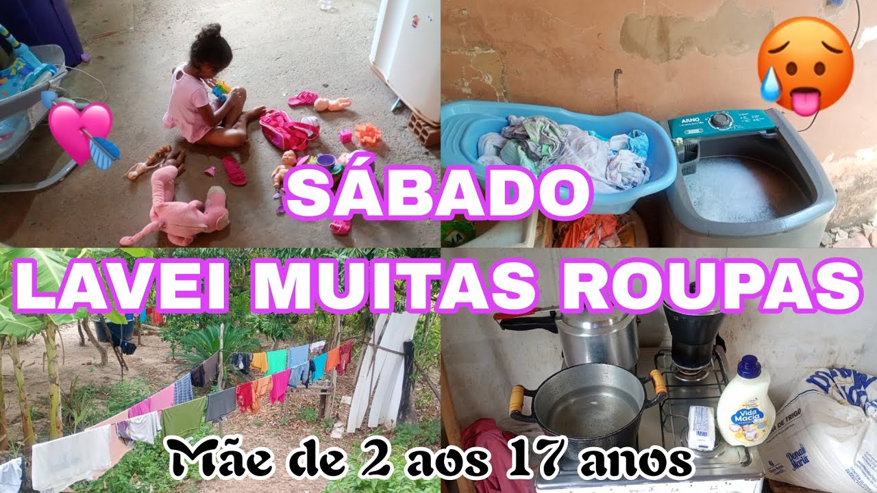 NOSSO SÁBADO- LAVEI MUITAS ROUPAS E ORGANIZEI O LAR🥵//MÃE DE 2 AOS 17 ANOS #viral 
