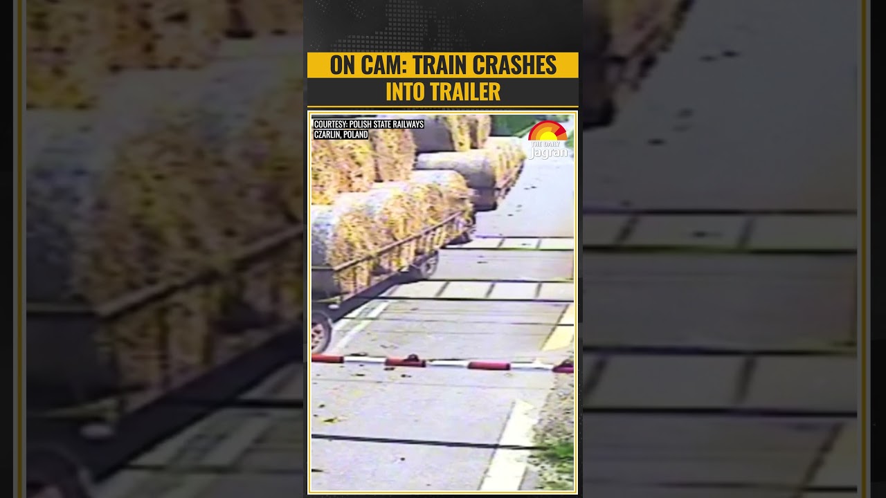 MOMENT: Train Slams Into Trailer On Cam After Drunk Driver Stops On Tracks