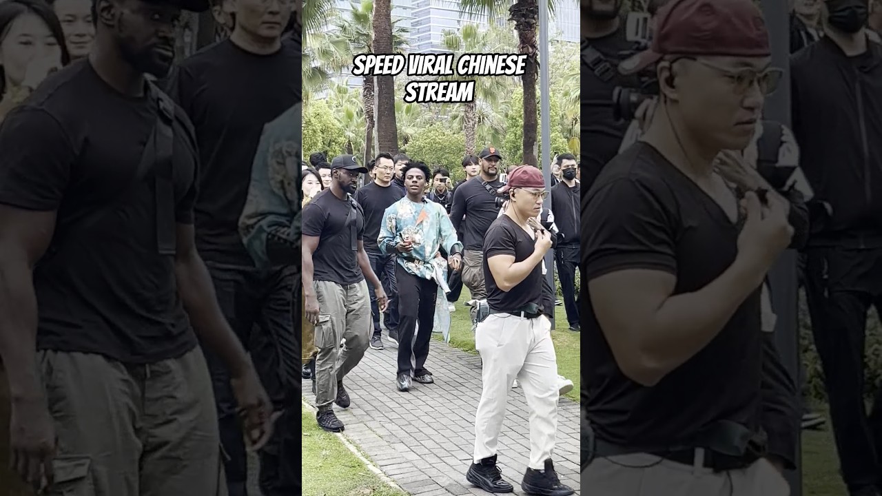 speed in china with heavy security #ishowspeed #ishowspeedshorts