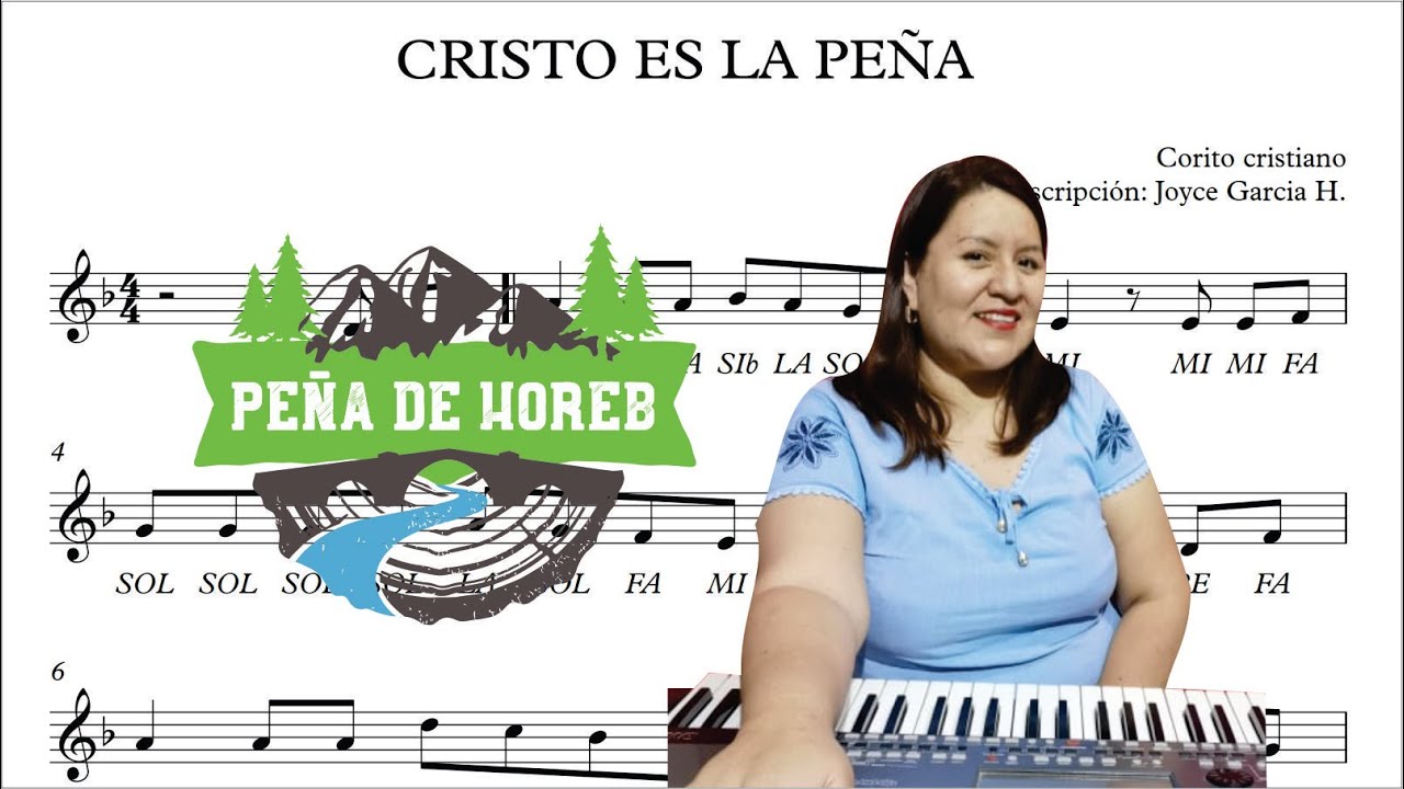 ✨🎵🪨 Cristo es la peña de Horeb - (Partitura) flauta, violín, guitarra, melódica, piano