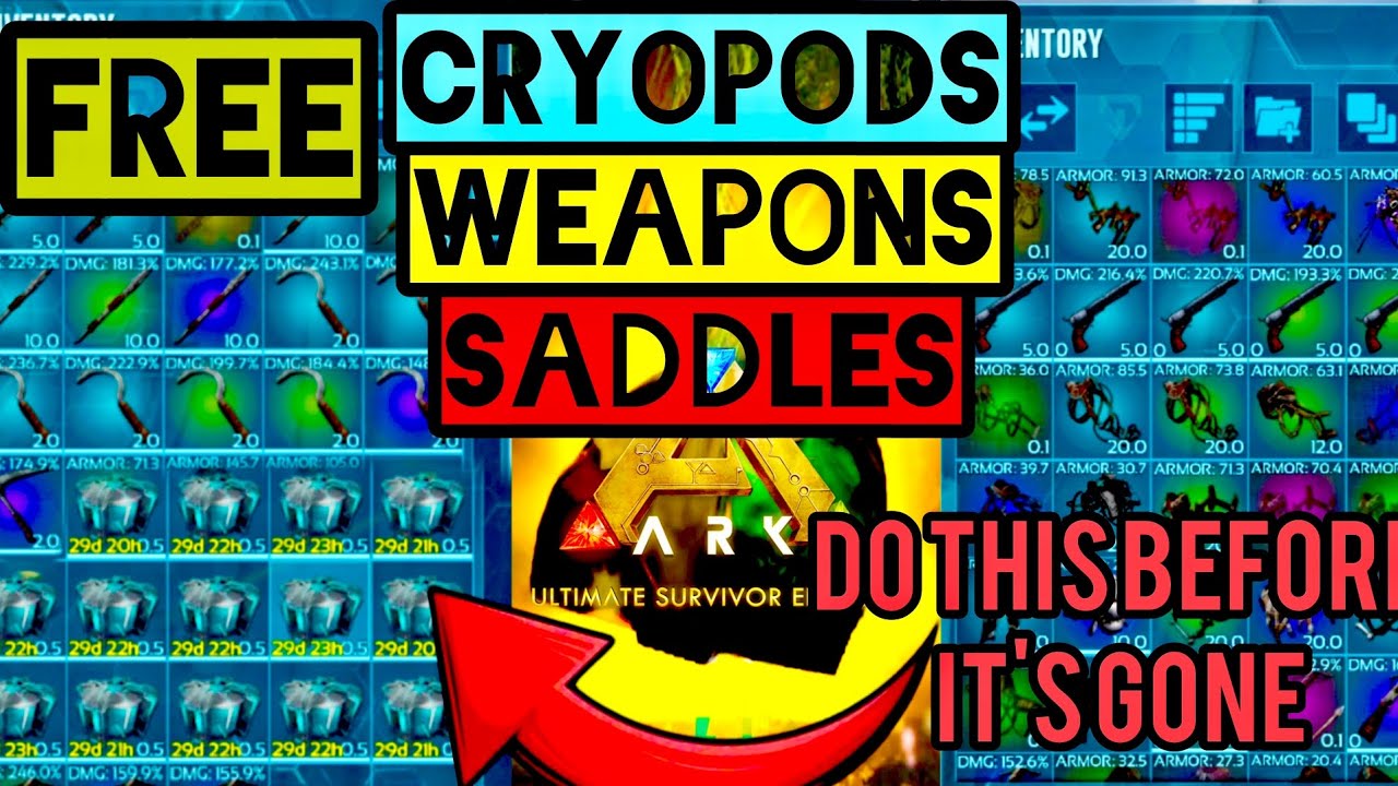 How To Get Free Cryopods Keys Weapons and Blueprints Ark Mobile | Ark: Ultimate Mobile Edition