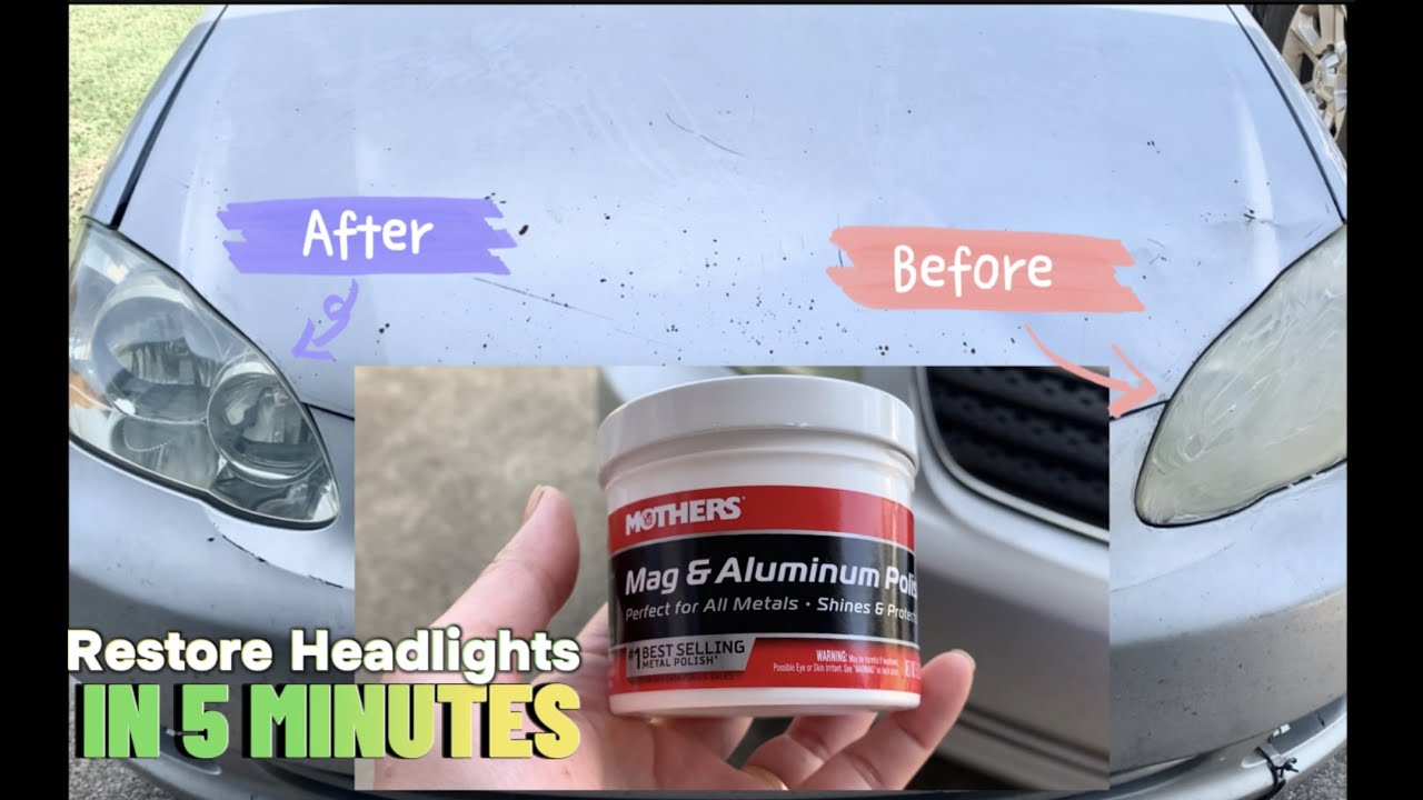 C&aacute;ch Đ&aacute;nh B&oacute;ng Đ&egrave;n Pha Cho Xe &ocirc; t&ocirc; - Đơn giản rẻ tiền trong 5 ph&uacute;t  Restore Headlights in 5 minutes