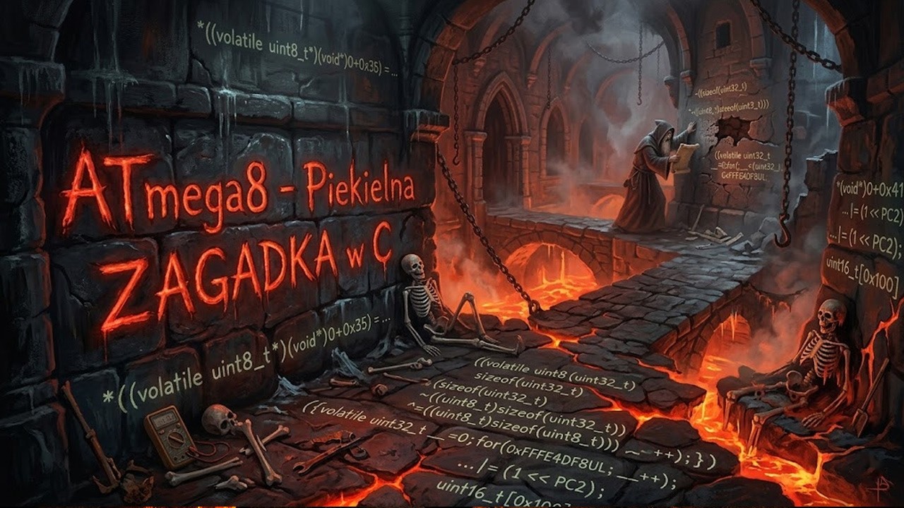 ATmega8 - Piekielna ZAGADKA AVR w C - dla początkujących i zaawansowanych. Escape room dla m&oacute;zgu!