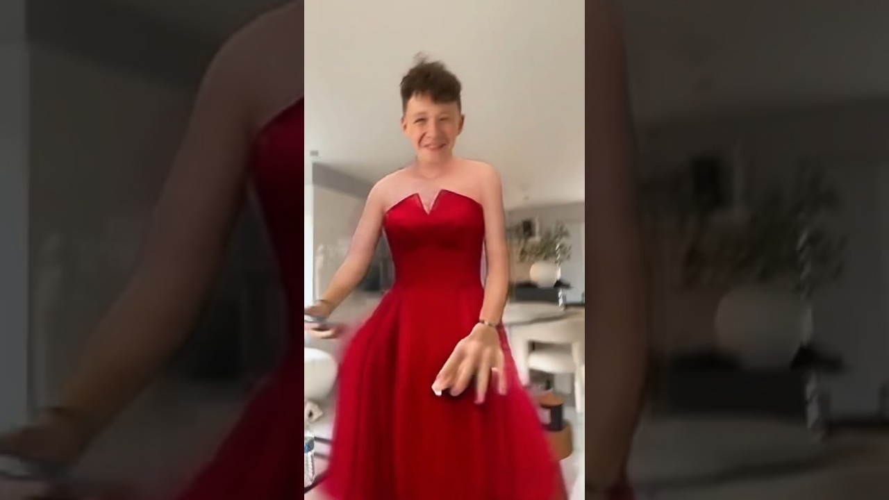 My little brother in a red dress 🧨🤣 #shorts
