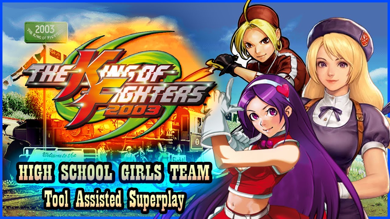 【TAS】THE KING OF FIGHTERS 2003 - HIGH SCHOOL GIRLS TEAM \ ATHENA \HINAKO \ MALIN \ PT-BR