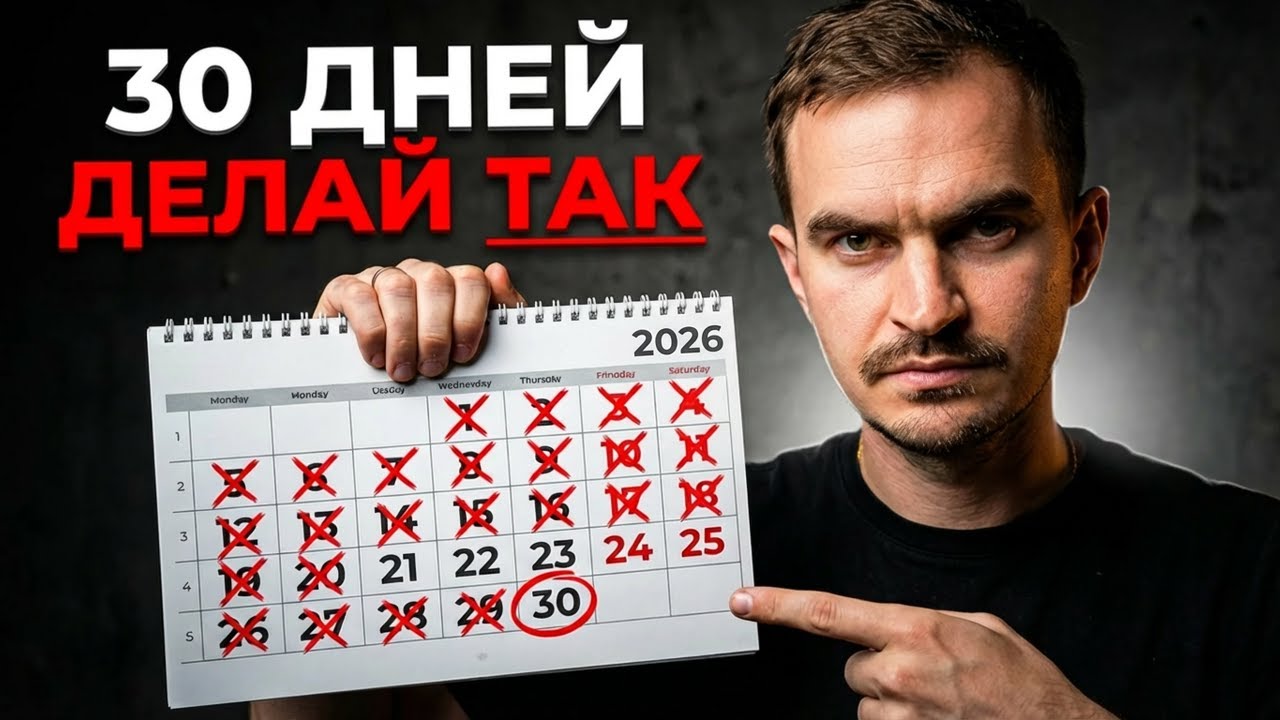 Твоя жизнь изменится до неузнаваемости, если ты проживёшь ТАК 30 дней