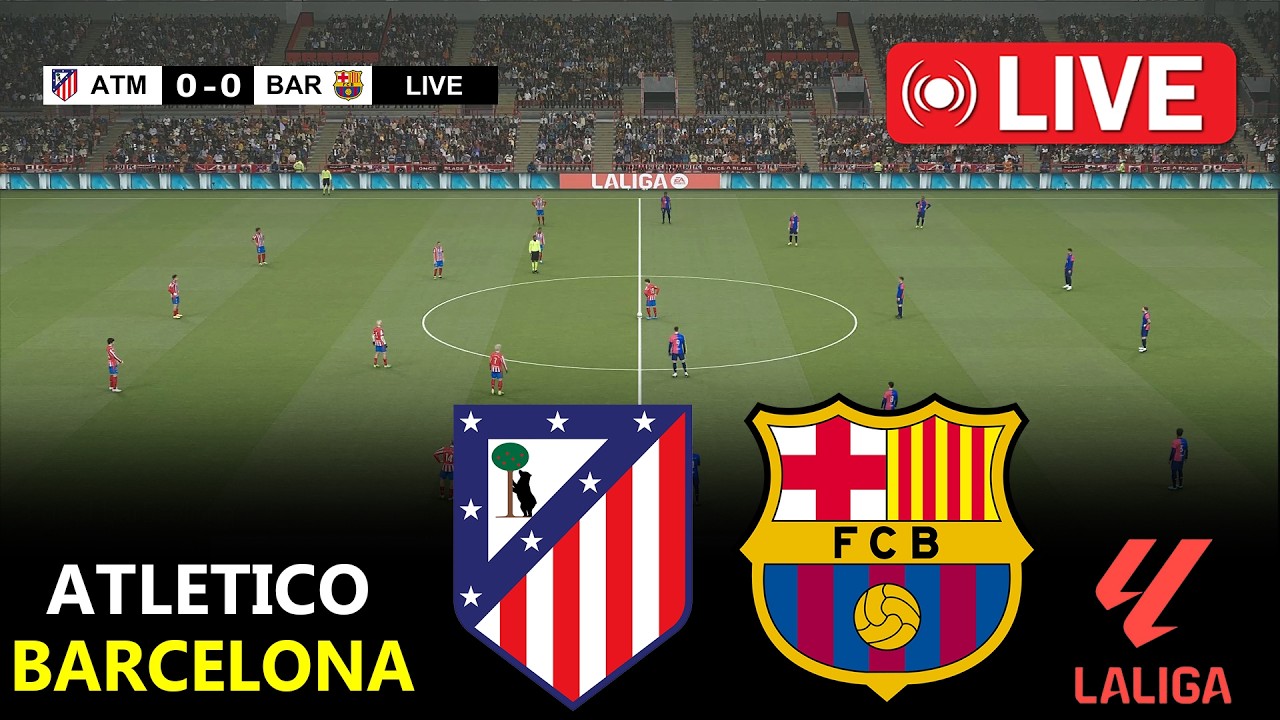 Atletico De Madrid vs Barcelona | La Liga 2026 | Full Match Streaming | PES 21 Simulation