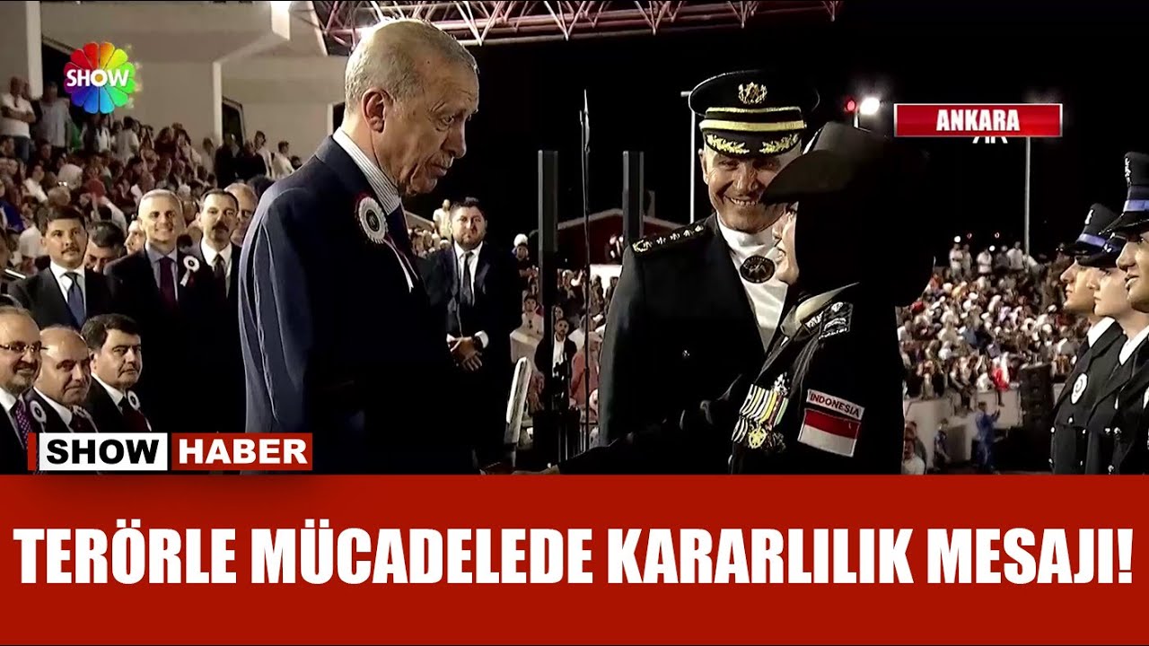 Erdoğan polis mezuniyetine katıldı!