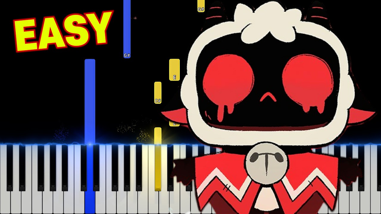 Praise the Lamb - Cult of the Lamb | EASY Piano Tutorial + Sheet Link 🎵