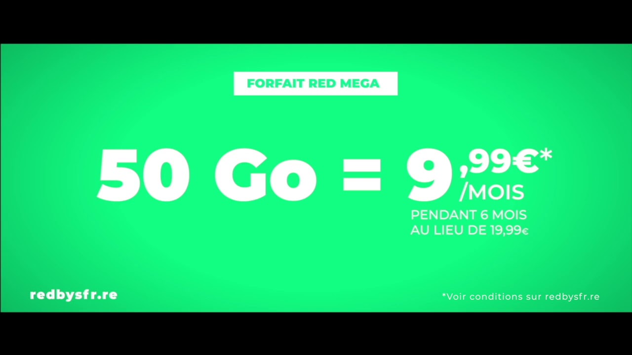 RED by SFR R&eacute;union - Forfait RED MEGA 50 Go (V Lucas)