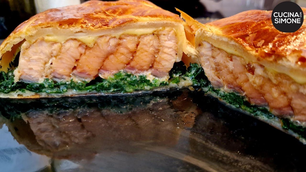 Salmone alla Wellington