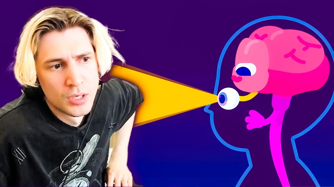 xQc реагирует на статью Kurzgesagt «Почему ваш мозг ослепляет вас на 2 часа каждый день»
