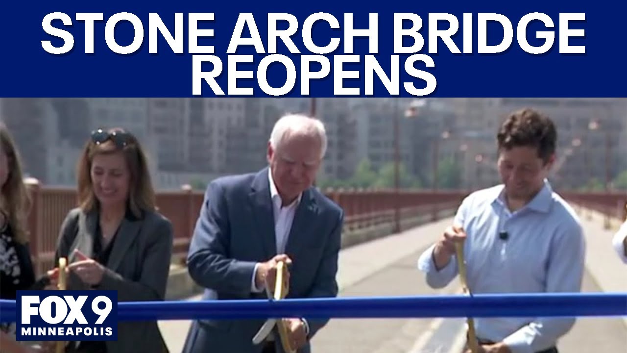 Stone Arch Bridge in Minneapolis officially reopens