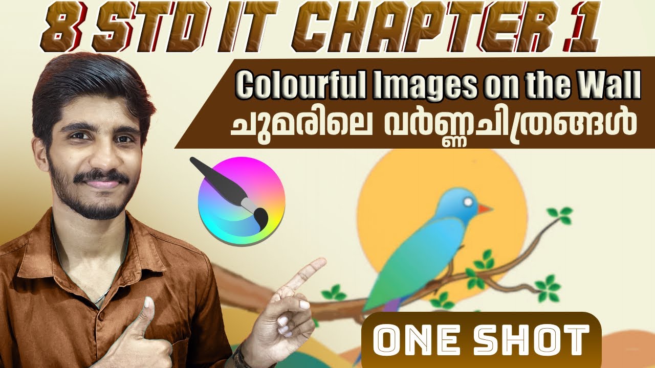 8std IT Chapter 1 Colourful Images on the wall | Krita Software | ICT New syllabus | Mal and Eng