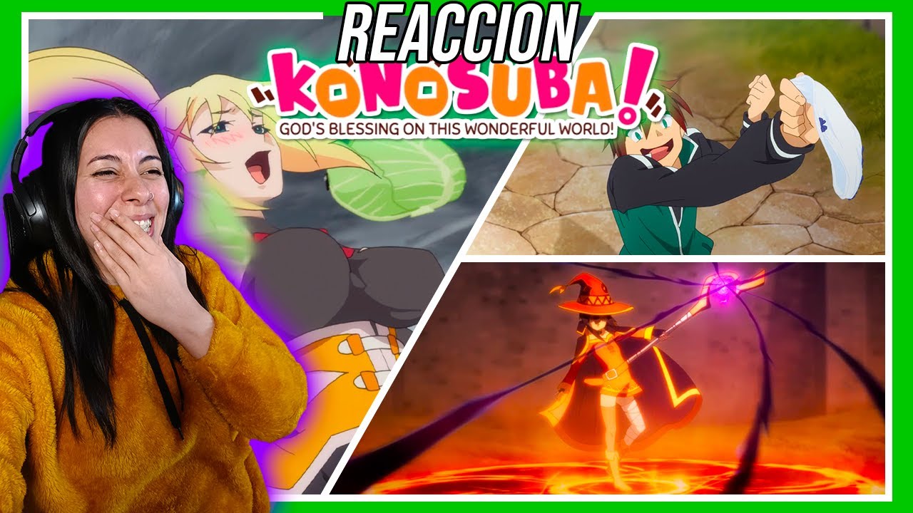 ¡QUE MANERA DE REIR! AMO este ANIME y a DARKNESS | Reaccion a KONOSUBA por PRIMERA VEZ