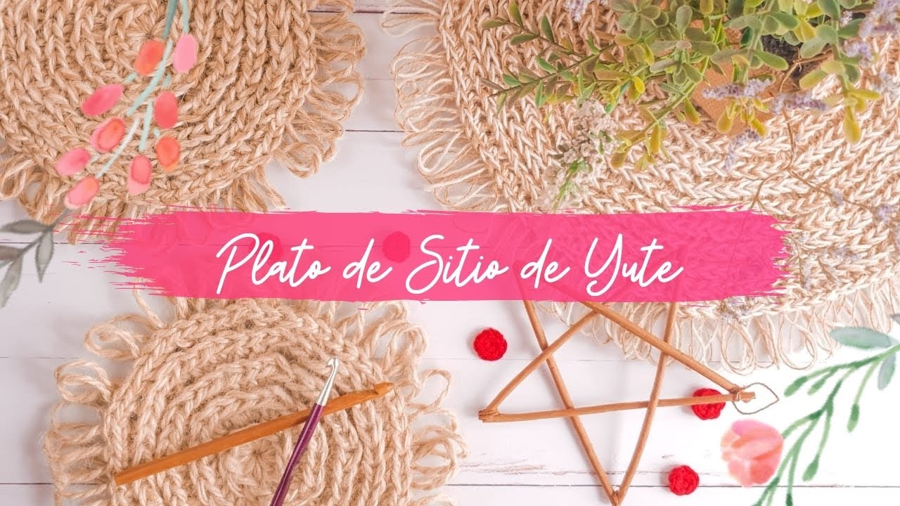 Como tejer un Plato de Sitio - Crochet paso a paso