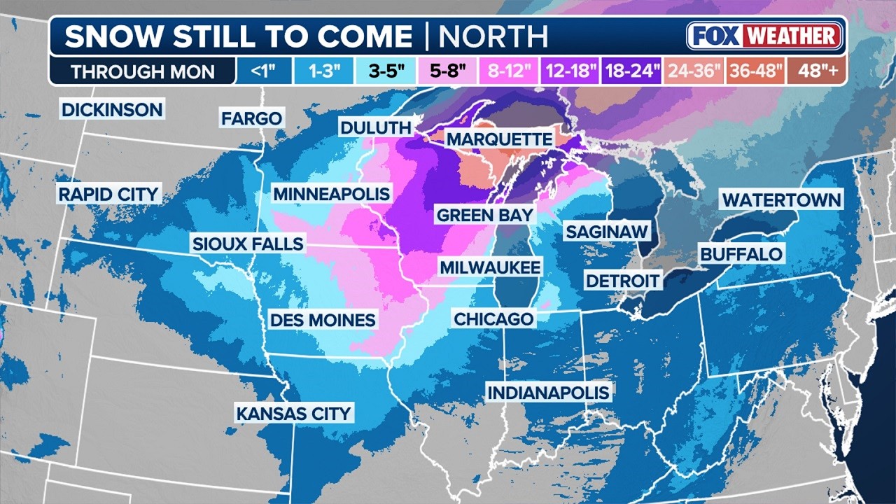 Winter Storm Upper Midwest With Blizzard Conditions; Record Snow - Severe Weather & Tornadoes South