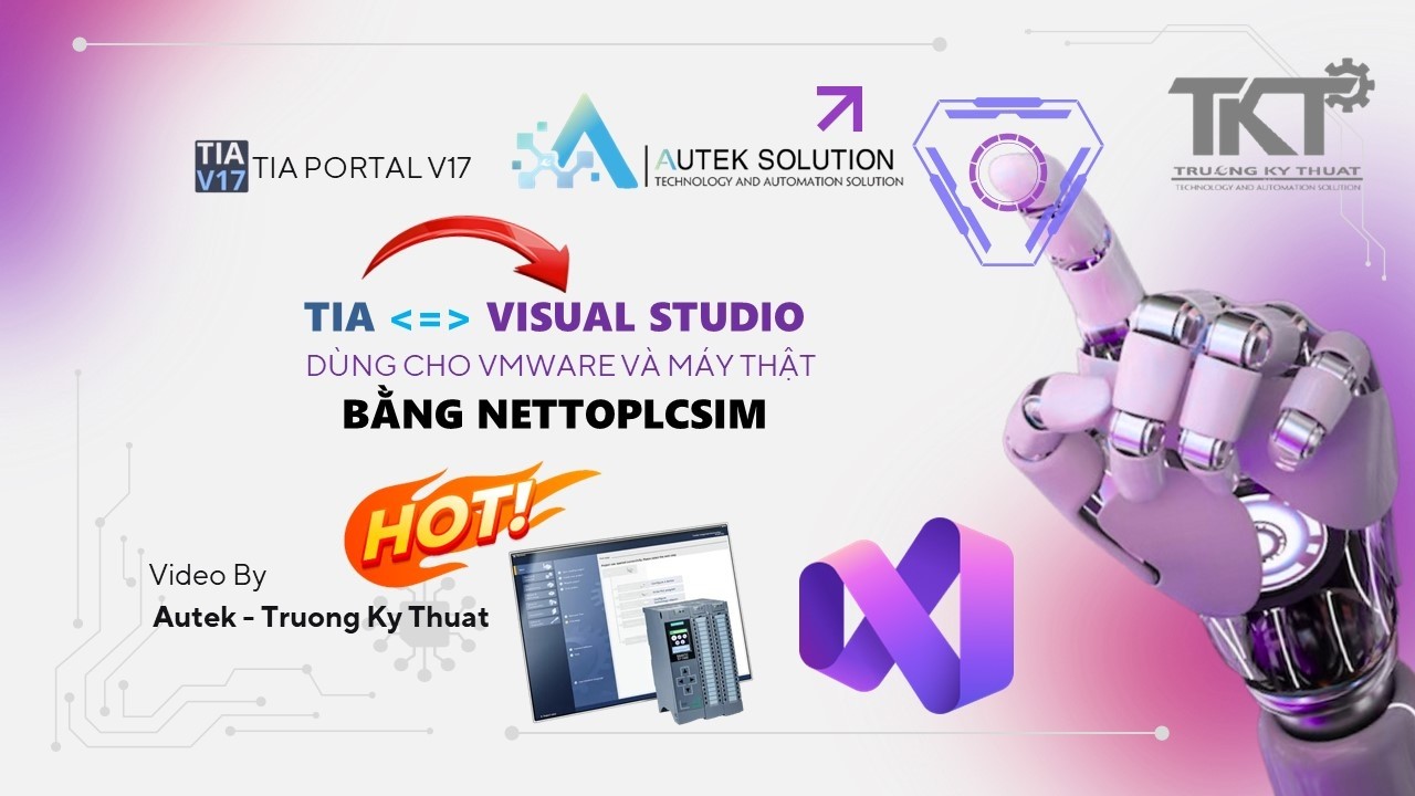 TIA portal dùng plcsim kết nối với Visual studio bằng nettoplcsim