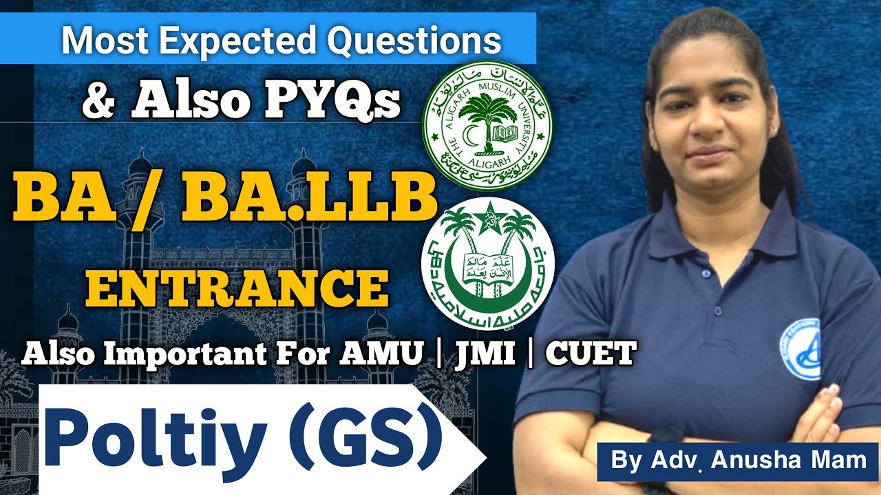 Master Polity: Top 100 PYQs & Predictions for CUET, AMU, JMI BA &  BA LLB