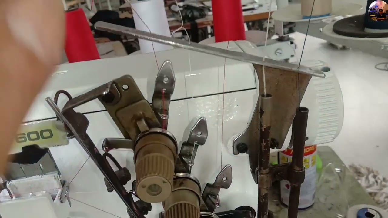 [highlights] industrial sewing machine pegasus w600 how to situate a polyester tread and nylon tread