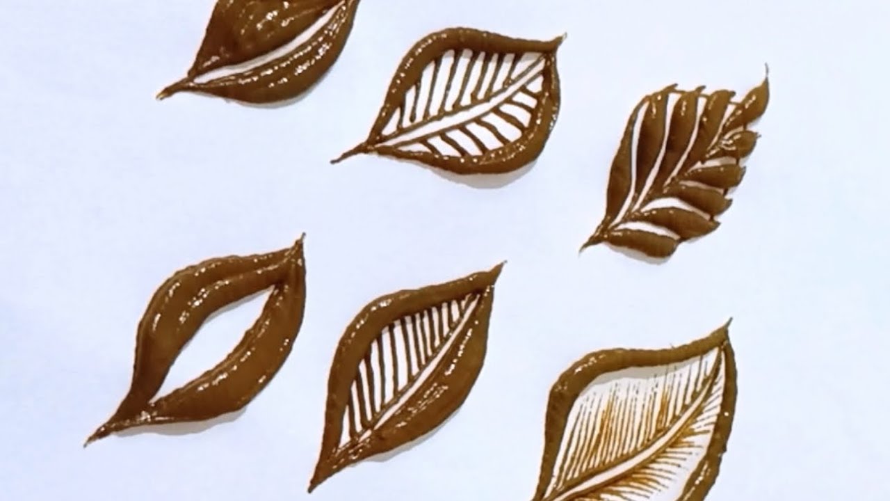 6 DIFFERENT TYPES OF LEAF DESIGN 😱🔥🥰|LIKE A WOW 😲|JASSU BEAUTY|#viral #mehndi #henna  #video