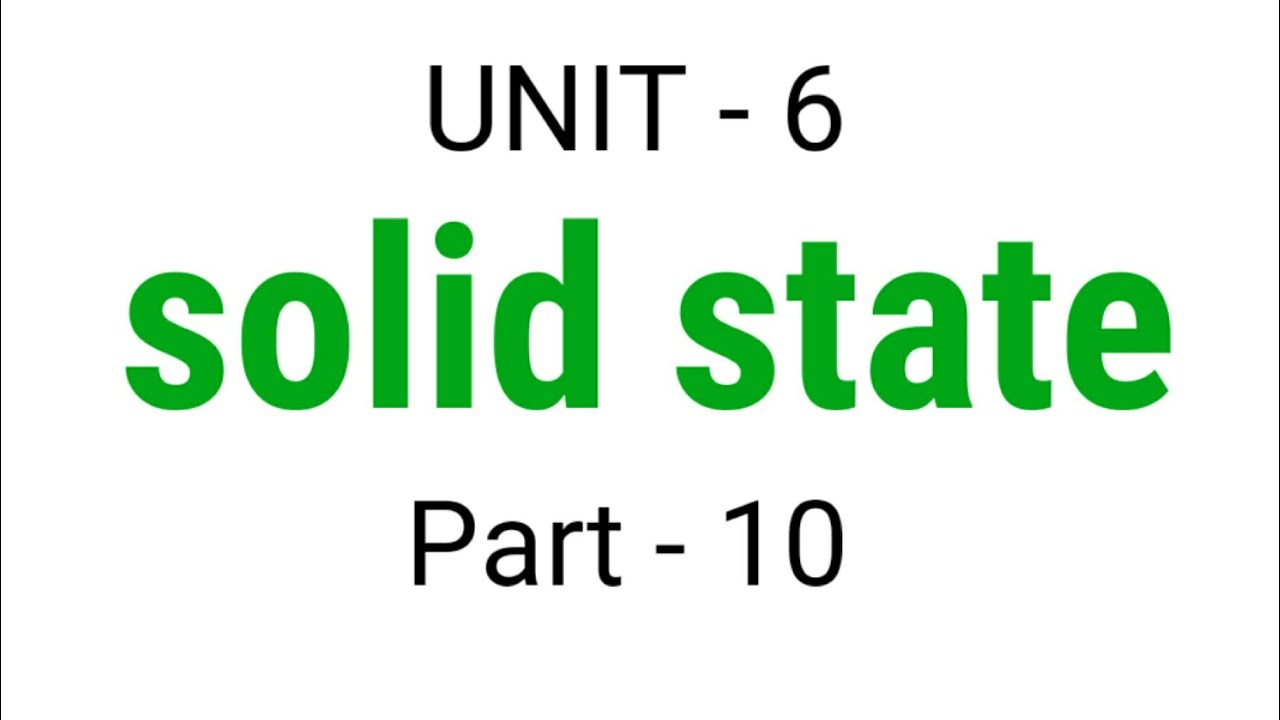 Example-1 | Density( ρ ) calculation | Solid State | TN 12th Chemistry | Unit 6 | in Tamil | Part 10