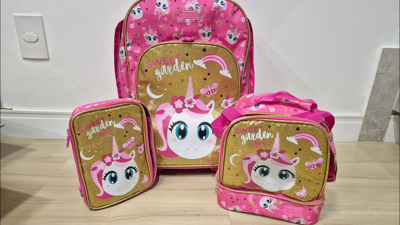 KIT MOCHILA DE RODINHAS INFANTIL +LANCHEIRA TÉRMICA +ESTOJO 37L Spector/Netshoes | Sil Soares