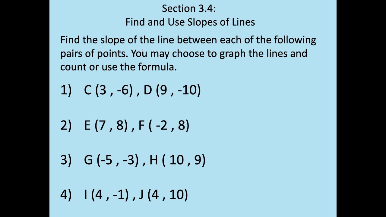 Parallel and Perpendicular Lines Video