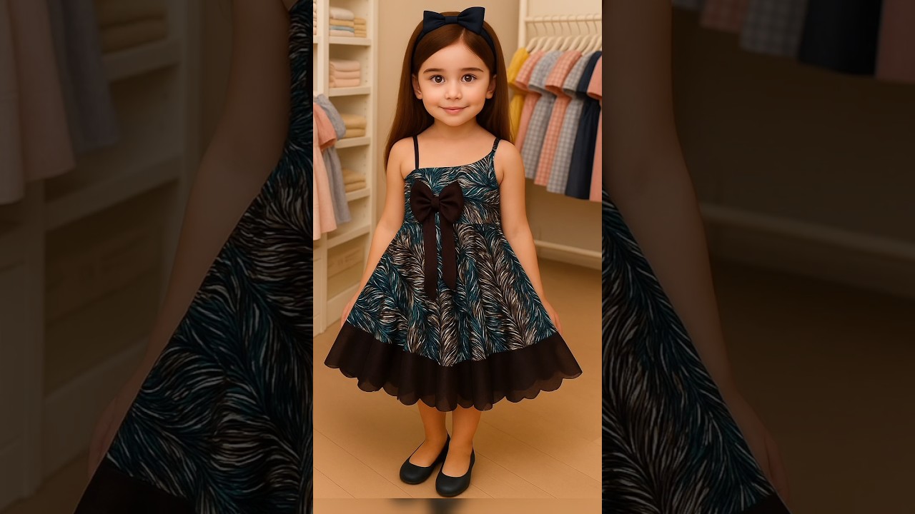Baby Girl Frock Design Cutting and Stitching Easy Tricks ✂️🪡👗 #fashion #sewing #dressdesign #frock