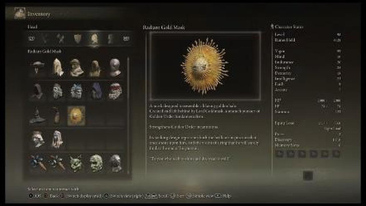 Elden Ring - Radiant Gold Mask HELMET Location
