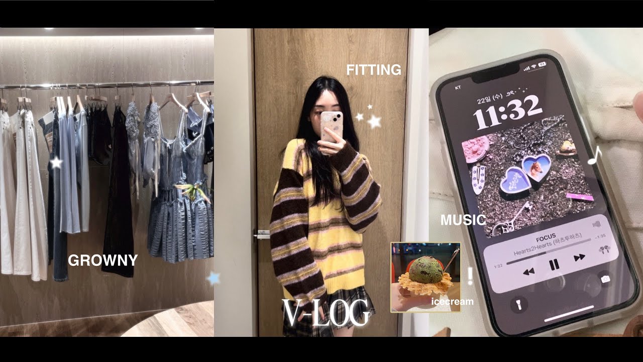 일상의 여유를 찾자!ㅣ일상 vlog • 도산 • 쇼룸투어 • 옷추천 • 일상브이로그 • 음악 • 아이스크림 • 아침식단 • 하츠베이커리