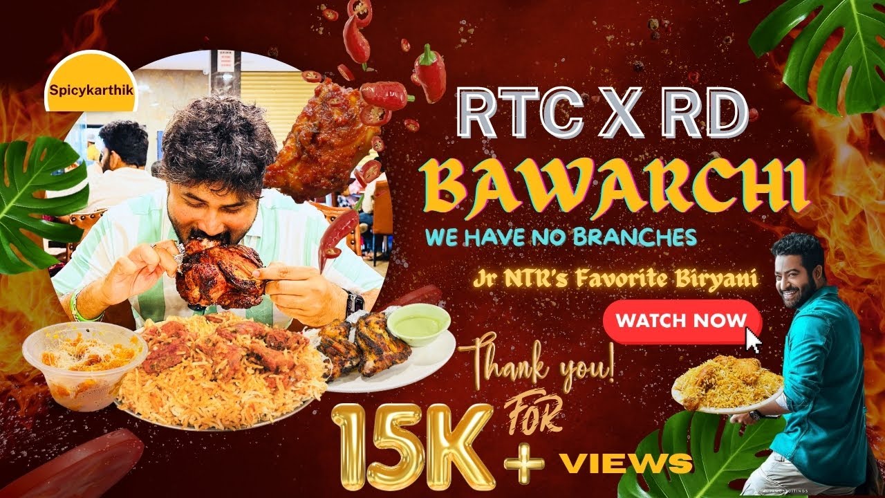 Bawarchi at RTC X Road Hyderabad’s Iconic Biryani Spot | @SpicyKarthik
