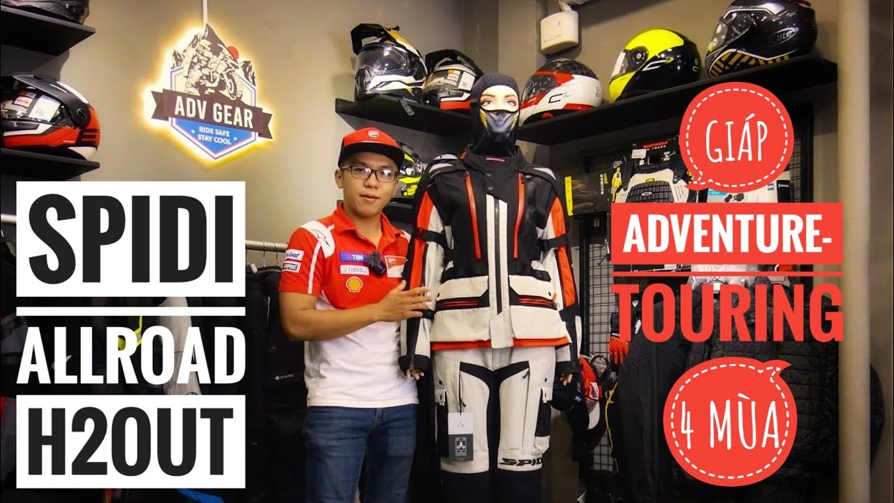 Spidi Allroad H2out/ Giáp touring-adventure chống nước 4 màu/ Lớp chống nước tháo rời/ @advgear5862