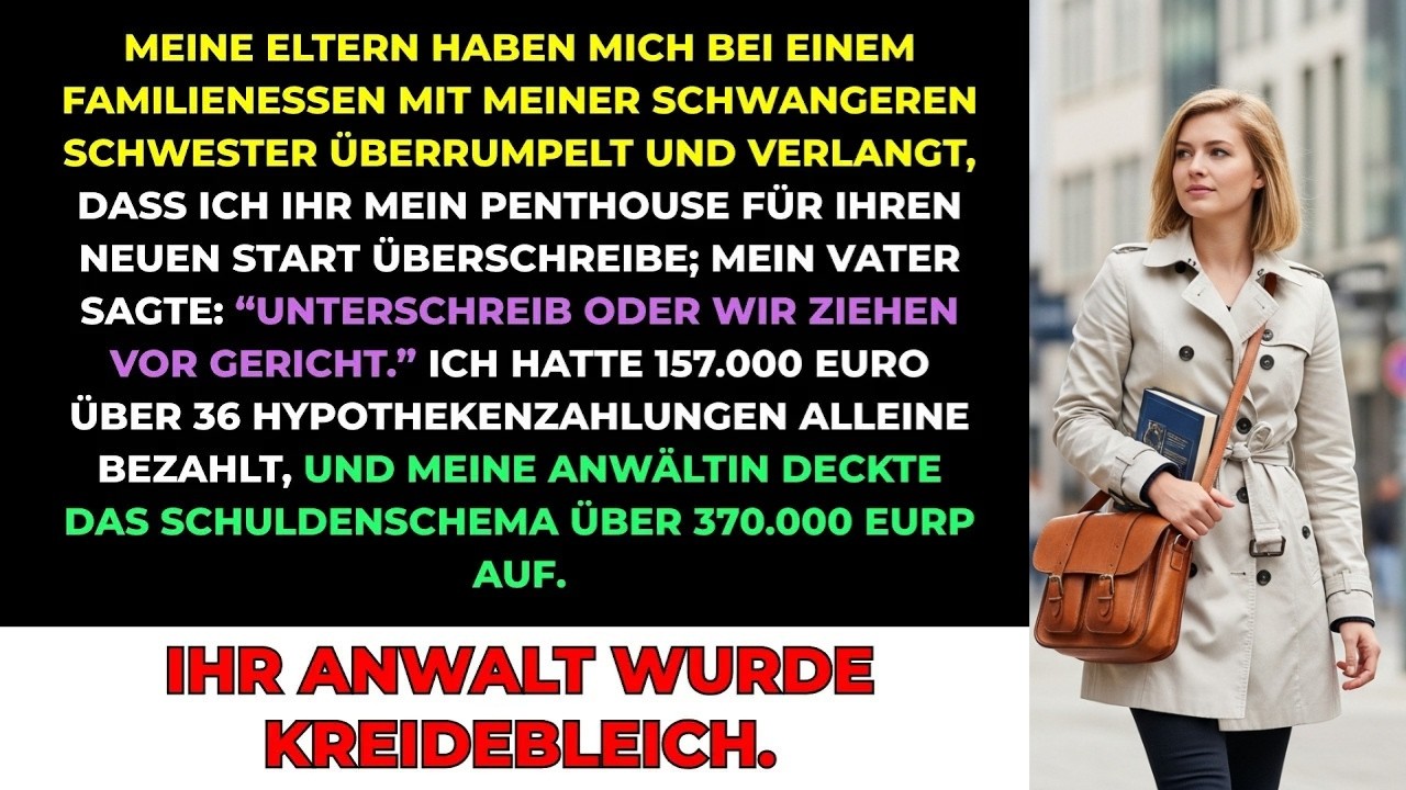 Meine Eltern Versuchten Mich Zu Zwingen, Mein Penthouse An Meine Schwester Abzutreten  Als Ich